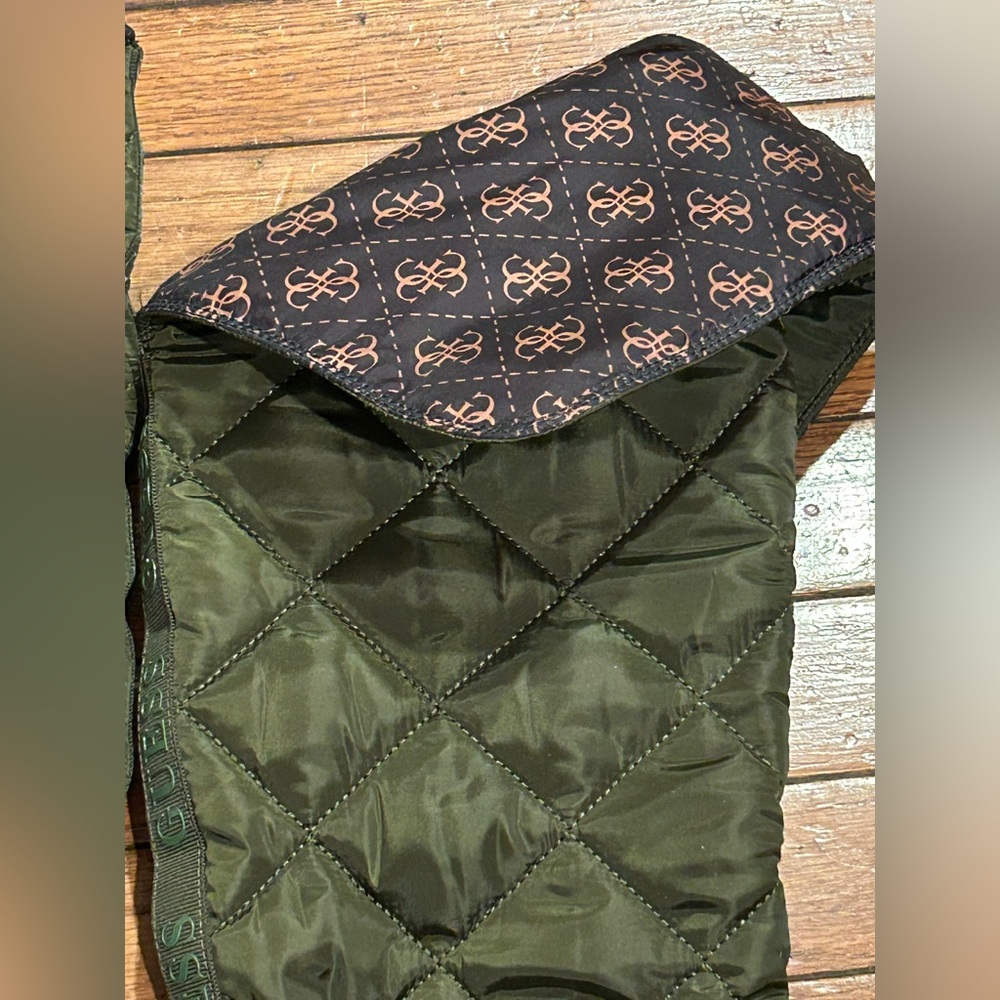 Guess Olive Green Quilted Winter Boots size 7.5 new - Picture 11 of 16